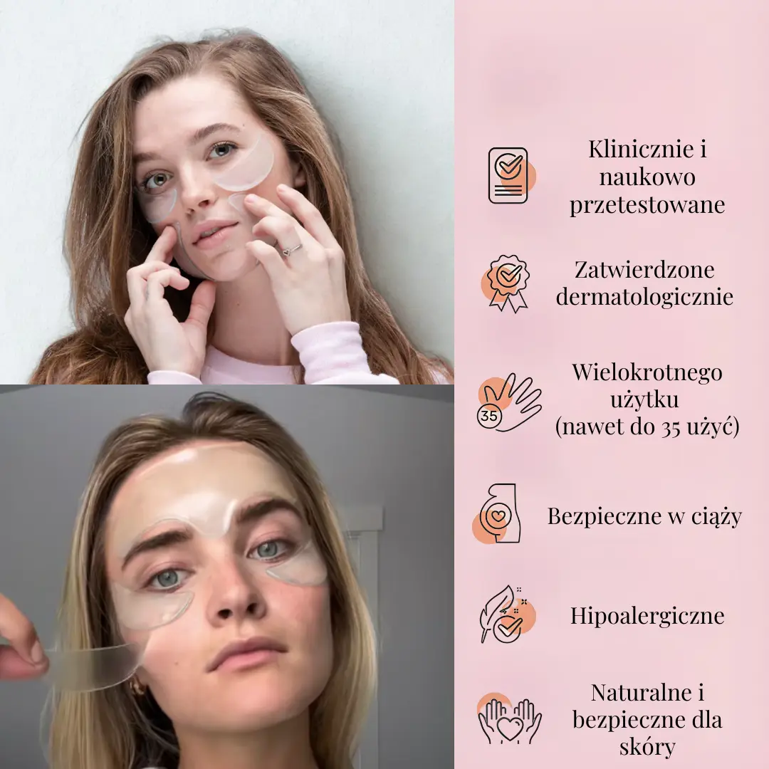 Zestaw Liftin - Plastry medyczne usuwające zmarszczki | Wielokrotnego użytku (5 szt.)